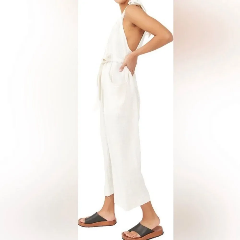 Free People NWT Henriette One Piece Jumpsuit Ivory Small